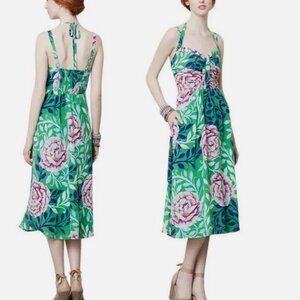 Anthropologie Moulinette Soeurs Rosamund Midi Dress, Size 8